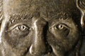 Macro View of Abraham Lincoln`s Eyes on Dollar Coin Royalty Free Stock Photo