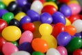 Macro view of a bowl of jelly beans