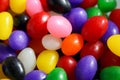 Macro view of a bowl of jelly beans
