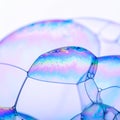 Iridescent Soap Bubbles Abstract Macro Royalty Free Stock Photo
