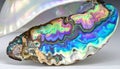 Vibrant Iridescent Abalone Shell Texture Royalty Free Stock Photo