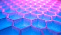 Glowing Hexagonal Network Structure Royalty Free Stock Photo