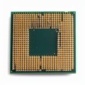 Macro View of a Computer CPU Processor Chip Royalty Free Stock Photo
