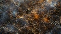 A macro view of a decentralized network revealing the intricate network of pathways linking small nodes to large hubs of