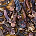 Macro view of dried cloves Royalty Free Stock Photo