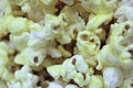 Macro view of fresh buttery popcorn Royalty Free Stock Photo