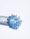 Macro View of a Glowing Cigarette Tip Royalty Free Stock Photo
