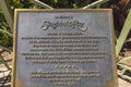 Macro view of memorial desk on the statue of Siegfried and Roy at Mirage Casino , Las Vegas, Nevada,