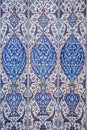 Macro view of mihrab tiles in Rustem Pasa Mosque, Istanbul Royalty Free Stock Photo