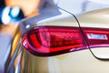 Macro view of modern car rear light Royalty Free Stock Photo