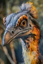 Macro view of an Oviraptor in research and development illustrating innovation and resourcefulness great for RD creativity Royalty Free Stock Photo
