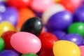 Macro view of a pile of jelly beans