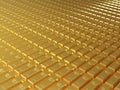 Macro view of stacks of gold bars Royalty Free Stock Photo