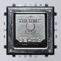 Macro View of a Surface Mount Sensor Component Royalty Free Stock Photo