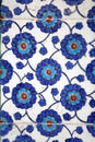 Macro view of tiles in Rustem Pasa Mosque, Istanbul Royalty Free Stock Photo