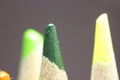 Macro view of the tip of the pencil on a black background Royalty Free Stock Photo