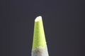 Macro view of the tip of the pencil on a black background Royalty Free Stock Photo