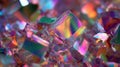 Macro view of tunable facade panel showing color changing crystallography Royalty Free Stock Photo