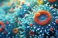 Macro virus cell. Generate Ai