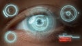 Macro vision scanning health process inspecting astigmatism with biometrics