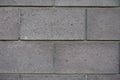 Macro of wall made of gray concrete masonry units Royalty Free Stock Photo