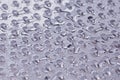 Macro water drops on chrome Royalty Free Stock Photo