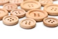 Macro of wooden buttons