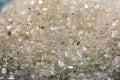 Amazing macro world. Sugar grains. Macro shot