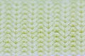 Macro of yellow woolen pattern, close up Royalty Free Stock Photo