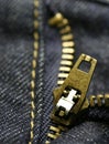 Macro zipper Royalty Free Stock Photo