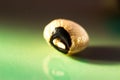 Macrophotography of beans. White eyed beans close