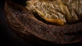 Macrophotography of a coffee bean Royalty Free Stock Photo