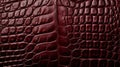 Macrophotography of the depth and relief of the leather texture of the crocodile