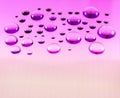 macrophotography shot water droplet with purple background