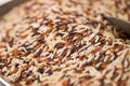 Macroshot of colored rice, sale on local city market Royalty Free Stock Photo