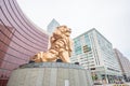 The Golden lion statue in Macua