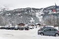 Alpine village under the snow. Macugnaga Staffa, Italy