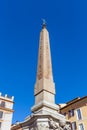 The Macuteo obelisk of the Fontana del Pantheon, Piazza della Rotonda, Rome, Italy.