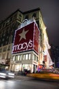 Macy's Department Store at night Royalty Free Stock Photo