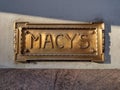 Macy's Sign, Macy's Herald Square, NYC, NY, USA Royalty Free Stock Photo