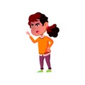 mad asian girl scolding her neighbor for noise cartoon vector