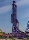 Mad attraction Quantum Leap in an amusement park in Sochi, Russia