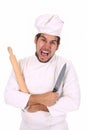 Mad chef Royalty Free Stock Photo