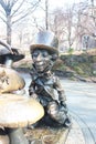 The Mad Hatter, Alice in Wonderland sculptural group in Central park, New York City Royalty Free Stock Photo