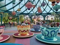 Mad Hatter`s Tea Cups in Disneyland Park - DisneyLand Paris