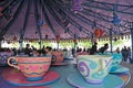Mad hatter tea cups in hong kong disney Royalty Free Stock Photo
