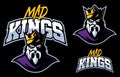 Mad Kings Mascot Royalty Free Stock Photo