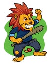 Mad Lion Royalty Free Stock Photo