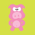 Mad Pig/Swine Royalty Free Stock Photo