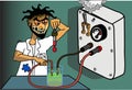 Mad scientist Royalty Free Stock Photo